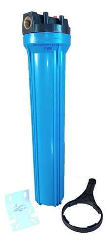 Portafiltro Azul Purikor De 2.5x20, Conexión 3/4