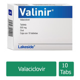 Valinir 500 Mg Caja Con 10 Comprimidos