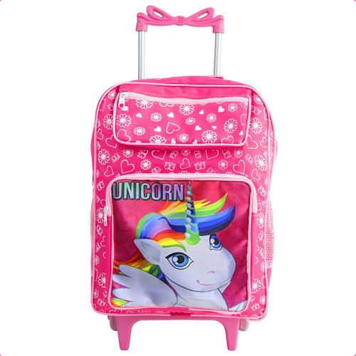 Mochila Rodinha Infantil Barbie Criança Bolsa Escola Menina