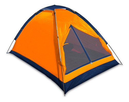 Carpa Stx Free Iv 4 Personas Playa Camping Aventura Color Naranja/azul