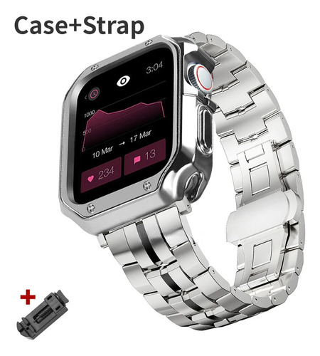 Correa De Metal Y Funda De Tpu Para Apple Watch Ultra 2  Ban