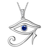 Collar Egipcio Dije Amulet Horus Ojo Plata 925 Regalos Mujer