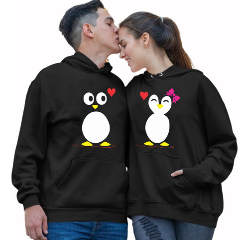 Sudaderas Pareja Novios Pingüinos Enamorados
