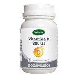 Vitamina D3 800 Ui - 60 Capsulas - Springlife 