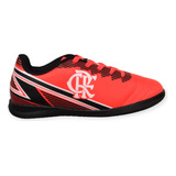 Chuteira Futsal Infantil Oxn Dynamic 2 Flamengo Rubro Negro