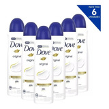 Kit Com 6 Desodorantes Dove Original Aerossol 150ml