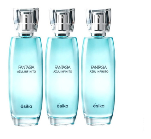 3 Perfumes Fantasia Azul Infinito Esika - mL a $759