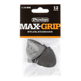 Kit 12 Palhetas Dunlop Nylon Max Grip 449p - Made In Usa Tamanho 1.14