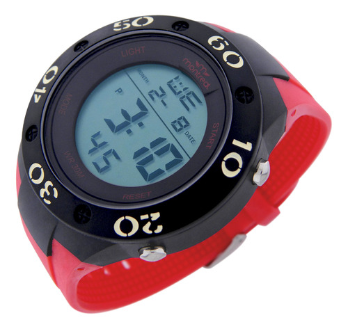 Reloj Montreal Hombre Ml1621 Digital Alarma Luz Cronómetro