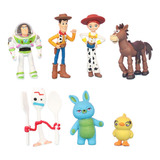 7pcs Toy Story 4 Woody Lightyear Forky Buzz Acción Figura 