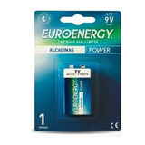 Bateria 9v Euroenergy Alkaline Power X  4 Unidades