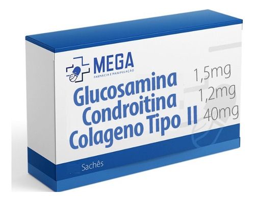 Glucosamina 1,5g Condroitina 1,2g Colageno Ii 40 Mg 60 Un
