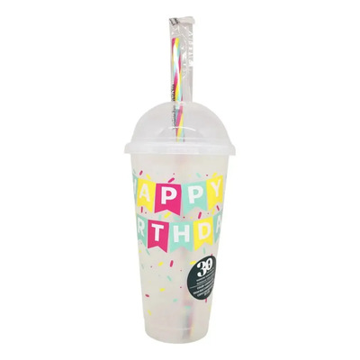 Vaso Starbucks Reusable 30 Aniversario Happy Birthday Transparente - Cambia De Color | Envío gratis