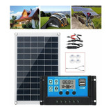 Kit De Panel Solar De 100w + Controlador Solar Cc 2 En 1