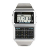 1 mens Acero Inoxidable Databank Calculadora Reloj 5 alarmas