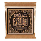 Encordado Guitarra Acústica Ernie Ball P02550 Everlast 10 50