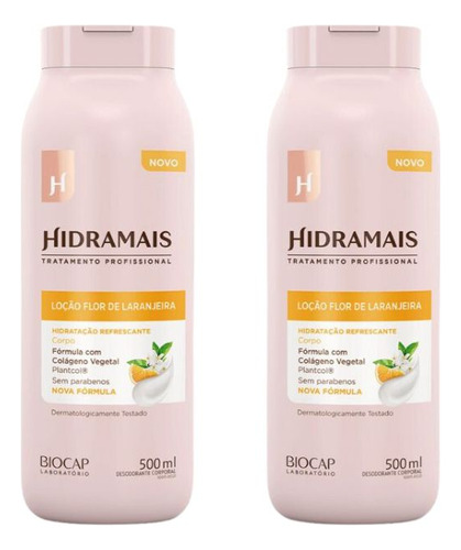 Hidratante Corporal Hidramais 500ml Flor Laranja - Kit C/2un