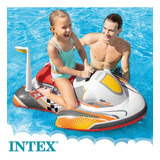 Bote Boia De Piscina Infantil Jet Ski Inflável Criança Intex