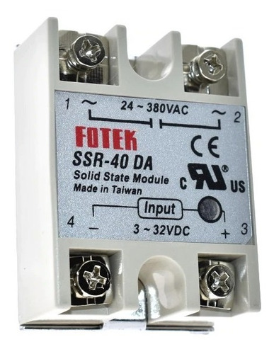 Rele Estado Solido Ssr-40  Modulo  De 40a  24-380 Vac Fotek 