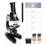 Kit De Microscopio Led School Science Toys 450x Para Niños