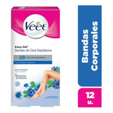 Veet Bandas Depilatorias Corporales Piel Sensible, 12 Piezas