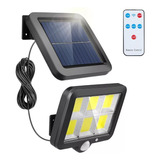 Lámparas Solar Exteriores De Pared 120 Cob Con Sensor