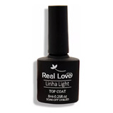 Top Coat Unha Gel Real Love Light 8ml Proteção Extra Brilho