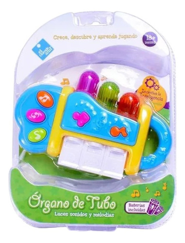 Piano Organo Mini Para Bebe Con Luz Y Sonidos El Duende Azul