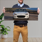 Cuadro 30x80cm Auto 2016 Mazda Mx 5 Miata Club 2 91