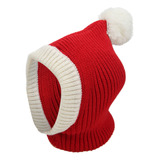 Chapéu De Tricô Para Cães Winter Red Pet Christmas Winter Wa