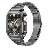 Malla Y Funda P/apple Watch S 6/5/4/se 44mm Gris