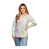 Camisa Rayas Multicolor Para Dama 990-87