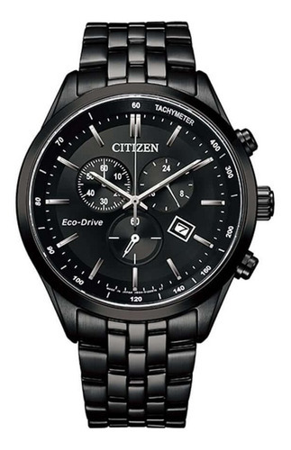 Reloj Citizen Ecodrive Chrono At214586e Hombre Color De La Malla Negro Color Del Bisel Negro Color Del Fondo Negro