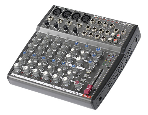 Mixer Phonic Am440 4 Canales Mono 4 Estéreo / Hc Music