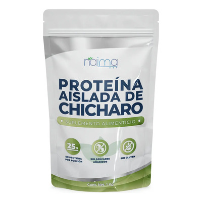 Proteína Aislada de Chícharo 1kg Sin Sabor Vegana Libre de Gluten y Lácteos | Meses sin interés