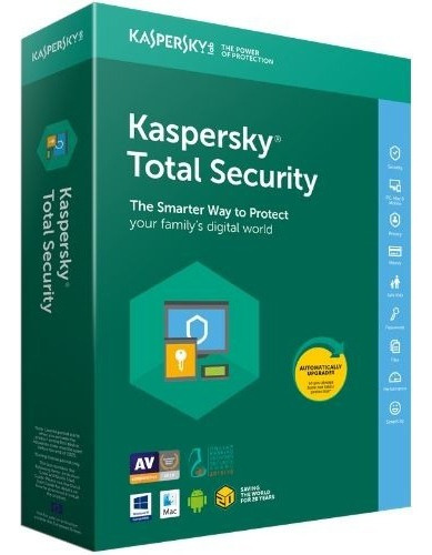 Antivírus Kaspersky Total Security 1 Ano 1 Pc Envio Rápido