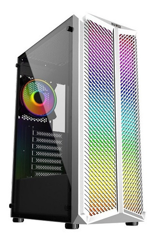 Gabinete Gamer Haven Atx Lateral Vidro Rgb Oex Gh300 Branco