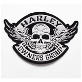 Patch Bordado Harley Davidson  Hog Caveira Hdm038l120a083