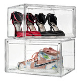 Sneakerview Cajas De Zapatos Transparentes Con Tapa, Almace.