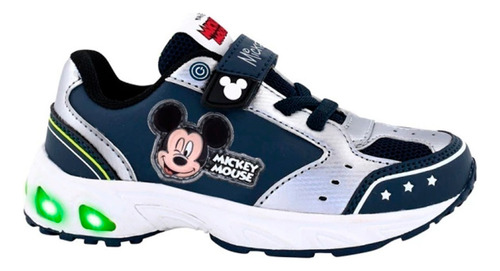 Zapatillas Mickey Footy Con Luz Al Pisar Nene