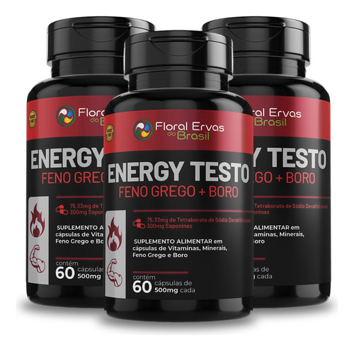 3x Energy Testo Zma Premium Com Picolinato De Cromo 500mg