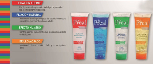 De Preal Gel Efecto Humedo Pomo X 250g  Sin Alcohol