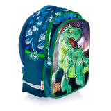 Mochila Escolar Espalda Grande Dinosaurio Rex Relieve Infantiles Bolso Mochilas Escolares Jardin Pulgadas Bolsillos Porta Botella Pvc Reforzada Colgar Con 3d Primaria