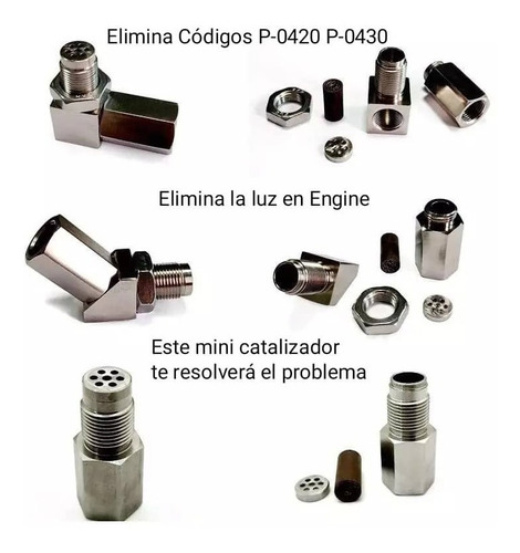 Mini Catalizador Sensor De Oxigeno Elimina Luz Check Engine Foto 6