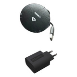 Carregador Indução Wireless Invisivel 10w P/ Mesa Com Fonte