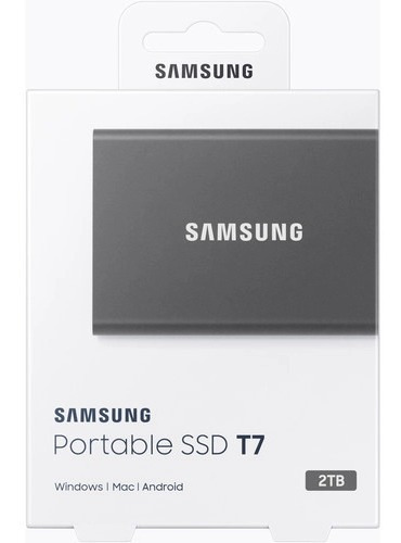 Disco Sólido Externo Samsung Portable Ssd T7 2tb Mu-pc2t0t