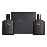 2 Perfumes Importados Zara Man Silver & Gold Edt - 100ml