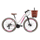 Bicicleta Aro 29 Feminina Ksw Retro C Cesta 21v Freio Disco