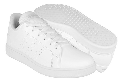 Tenis Joven adidas Advantage Ig2511 Simipiel Blanco