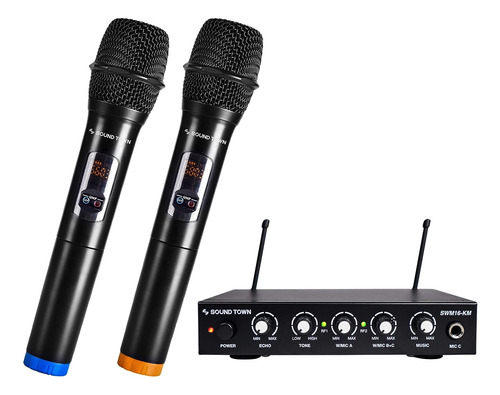 Micrófono Inalámbrico Para Karaoke Uhf, 3 Piezas